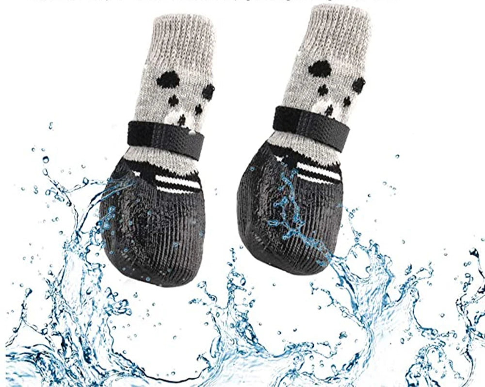 Chaussettes antidérapantes mignonnes pour chien