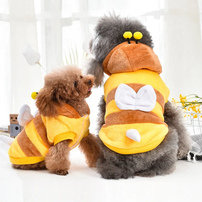 Déguisement abeille peluche pour chien