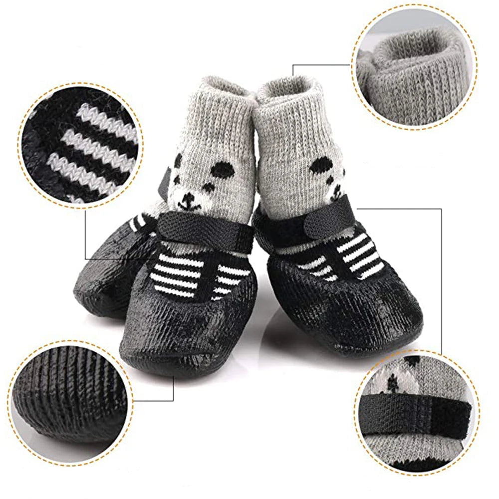 Chaussettes antidérapantes mignonnes pour chien