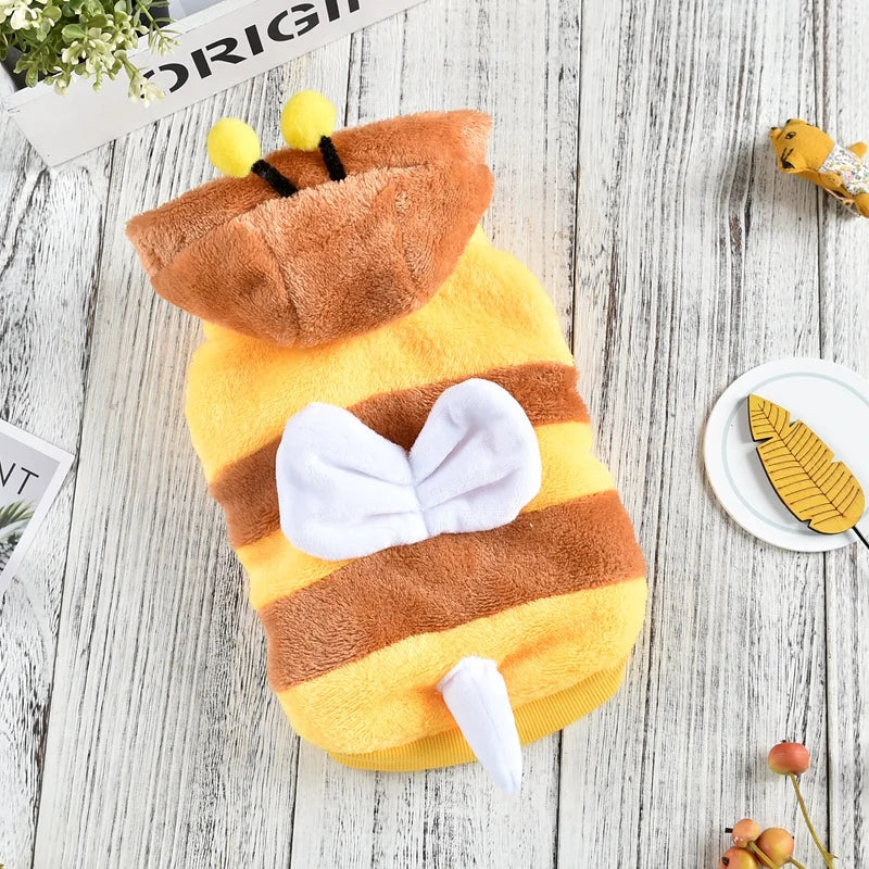 Déguisement abeille peluche pour chien