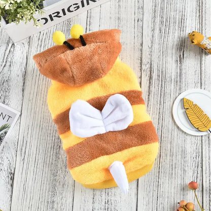 Déguisement abeille peluche pour chien