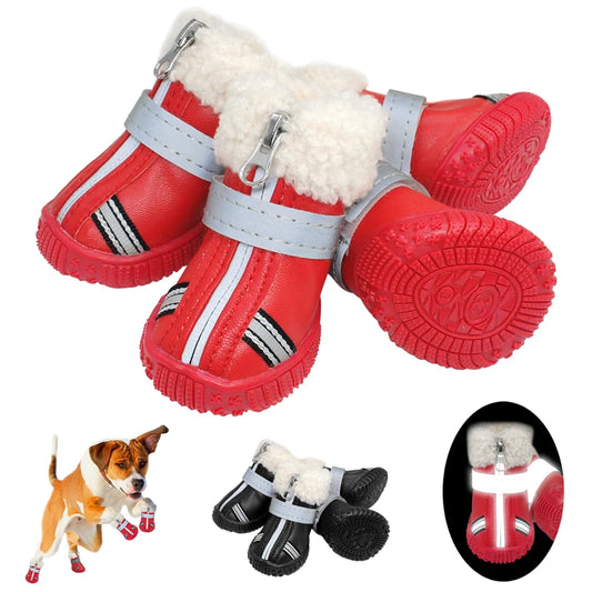 Chaussures imperméables réfléchissantes pour chien