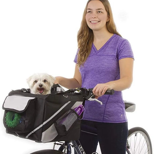 Panier de vélo à 2 compartiments pour chien