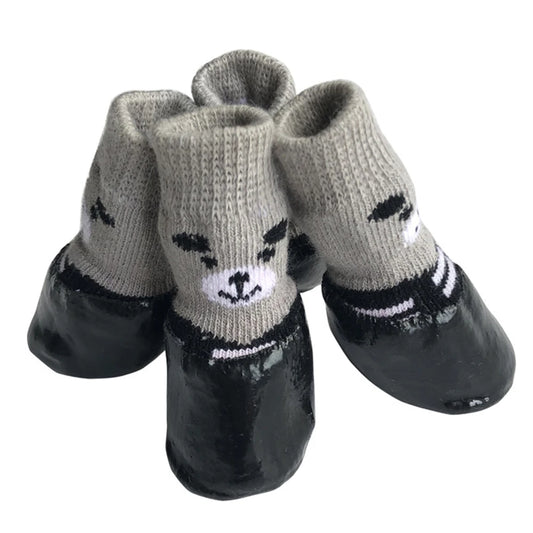 Chaussettes antidérapantes mignonnes pour chien