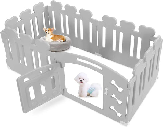 Parc intérieur pour chien avec porte