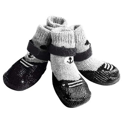 Chaussettes réglables colorées pour chien