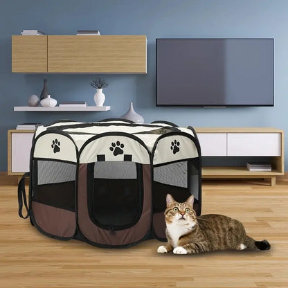 Parc intérieur pour chien pliable