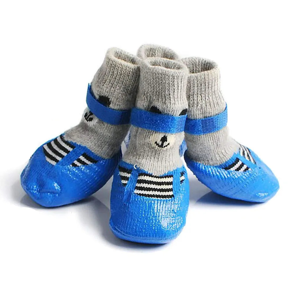 Chaussettes réglables colorées pour chien