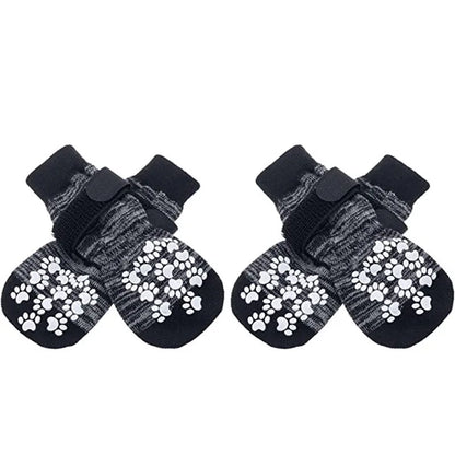 Chaussettes avec des protections de pattes pour chien