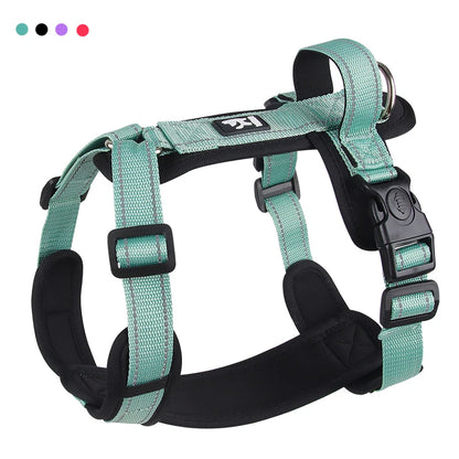 Harnais anti-traction coloré pour chien