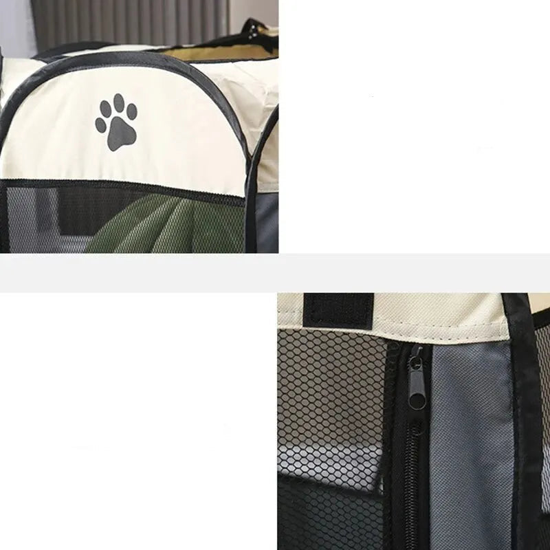 Parc intérieur pour chien pliable