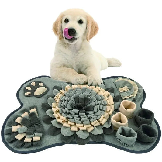 Tapis de fouille en forme d'os pour chien