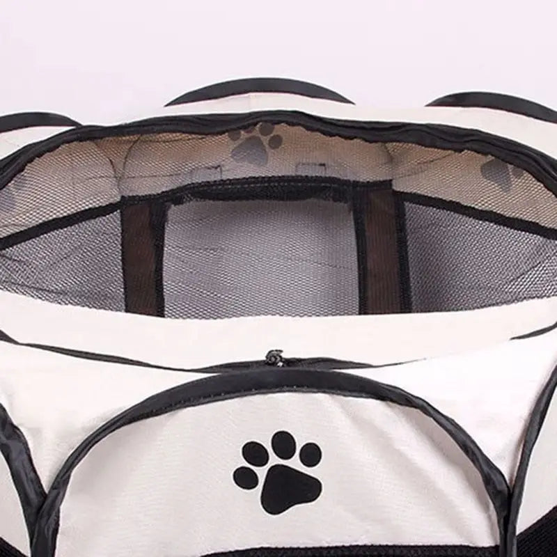 Parc intérieur pour chien pliable