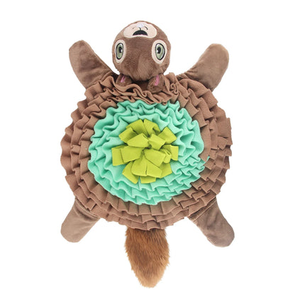Tapis de fouille en forme de tortue pour chien