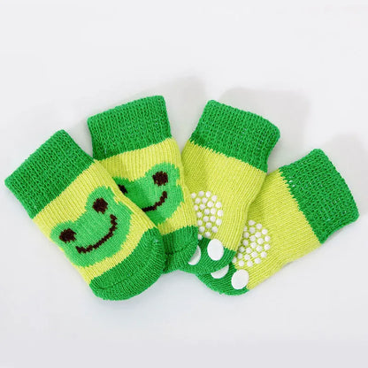Chaussettes imprimées grenouille pour chien