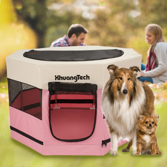 Parc intérieur octogonal pour chien