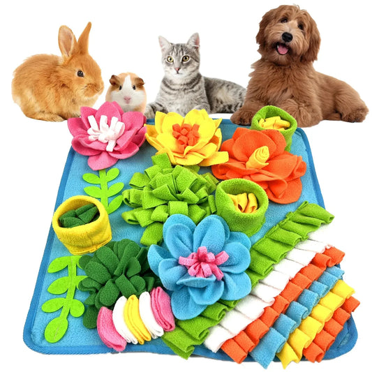 Tapis de reniflage coloré pour chien
