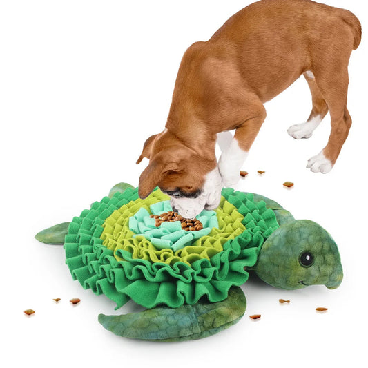 Tapis de fouille en forme de tortue pour chien
