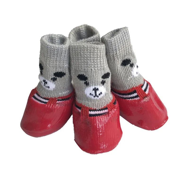 Chaussettes antidérapantes mignonnes pour chien