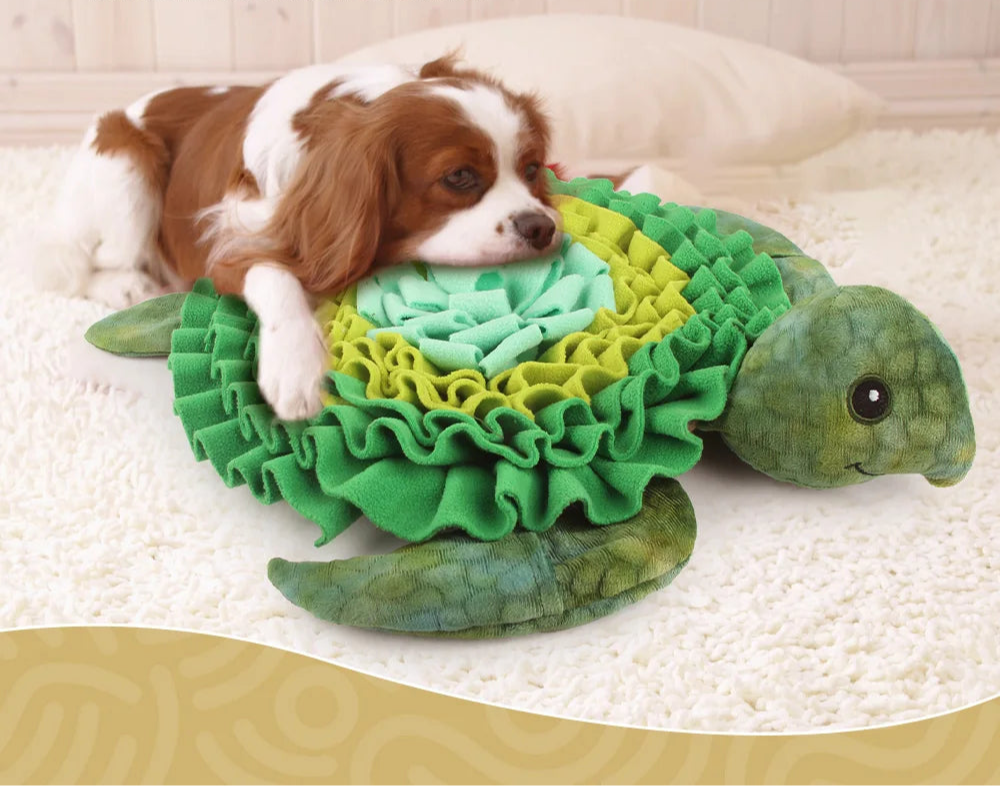 Tapis de fouille en forme de tortue pour chien