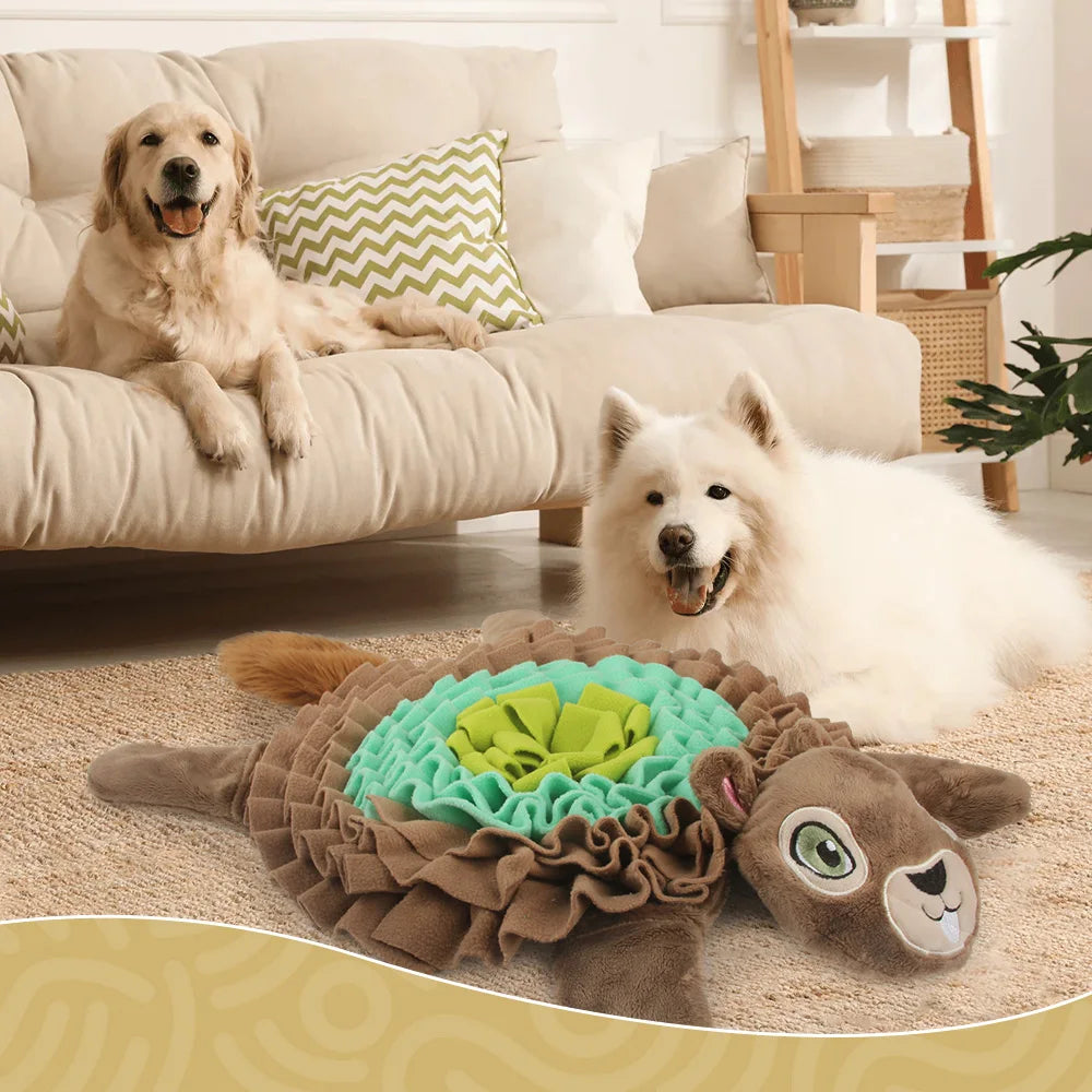 Tapis de fouille en forme de tortue pour chien