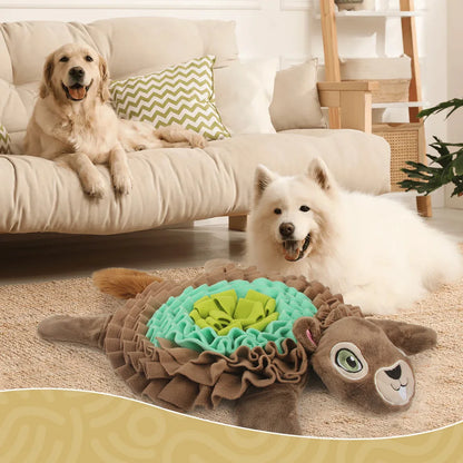 Tapis de fouille en forme de tortue pour chien