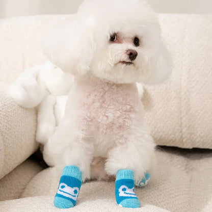 Chaussettes imprimées grenouille pour chien
