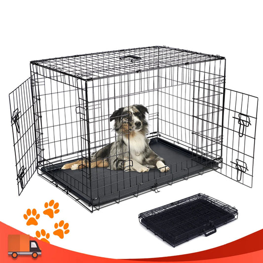 Cage de transport pliante pour chien