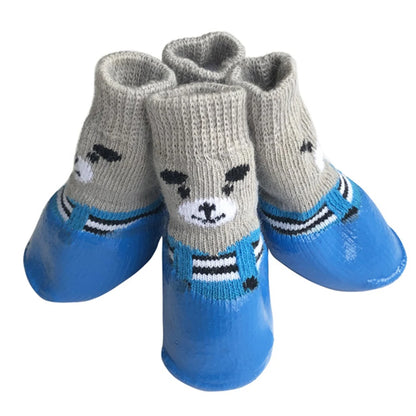 Chaussettes antidérapantes mignonnes pour chien