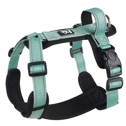 Harnais anti-traction coloré pour chien