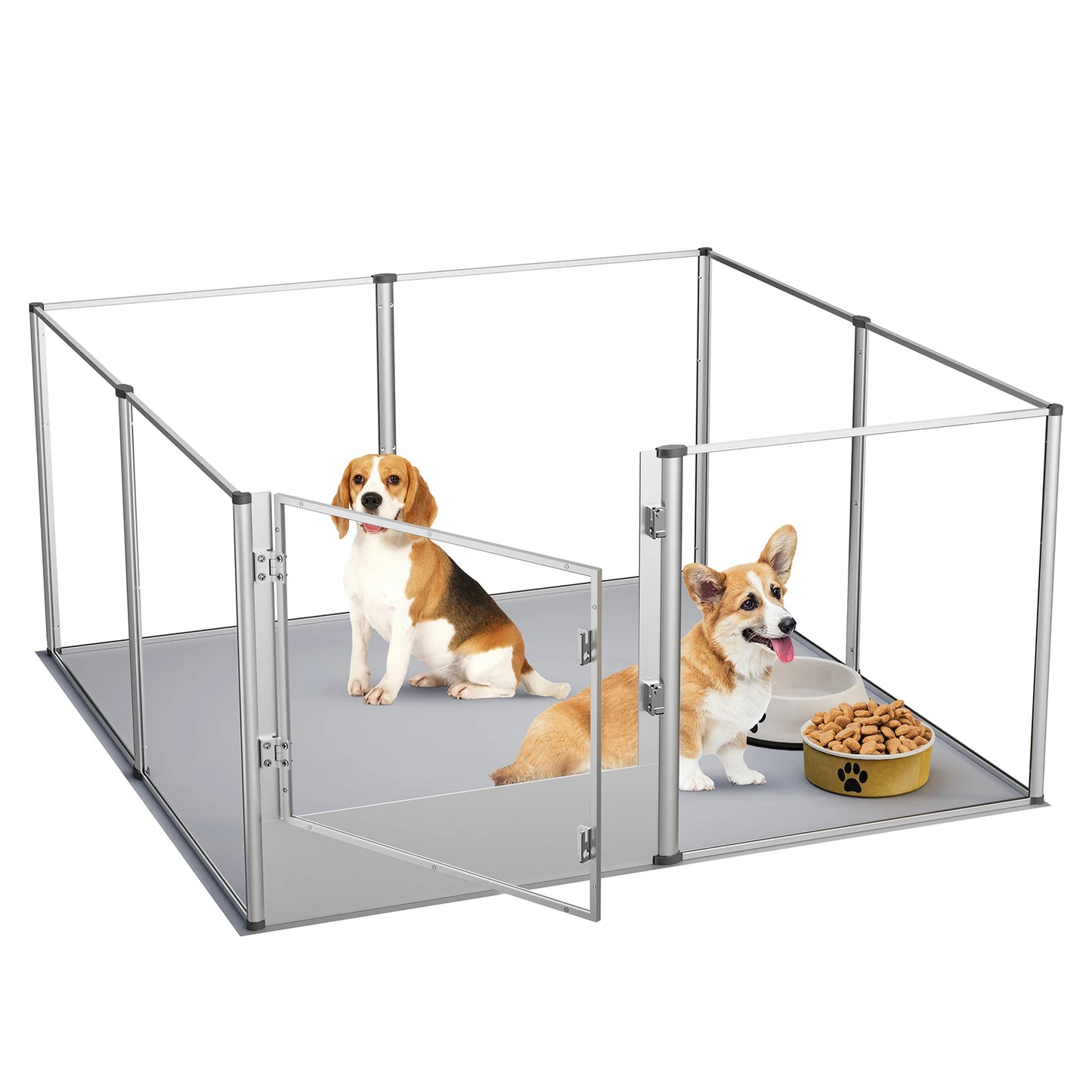 Parc intérieur pour chien en acrylique