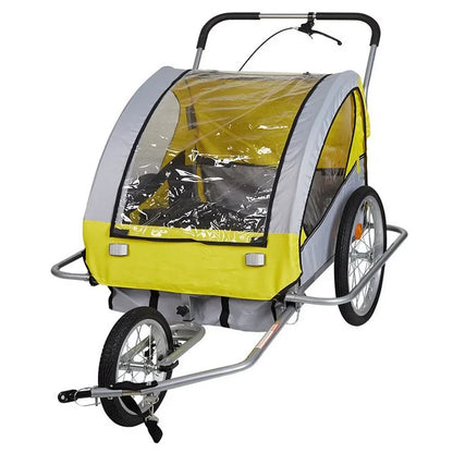 Remorque Vélo Jaune Pour Chien