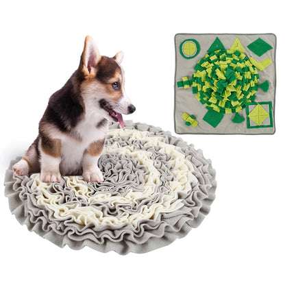 Tapis de reniflage lavable vert pour chien