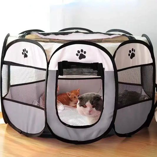 Parc intérieur pour chien pliable