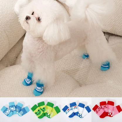 Chaussettes imprimées grenouille pour chien