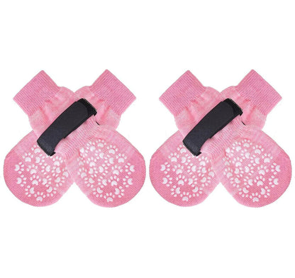 Chaussettes avec des protections de pattes pour chien