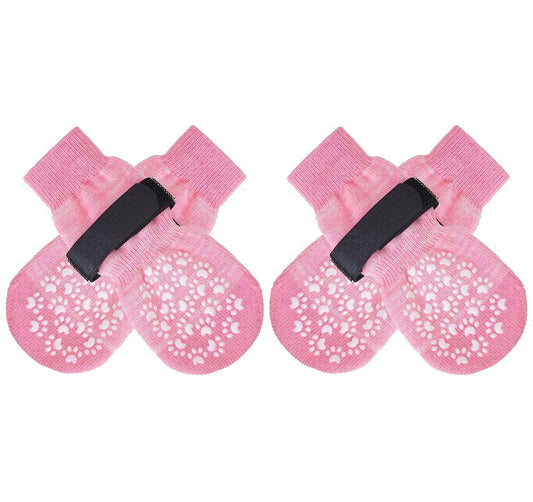 Chaussettes avec des protections de pattes pour chien