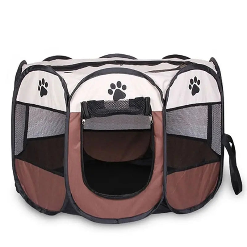 Parc intérieur pour chien pliable