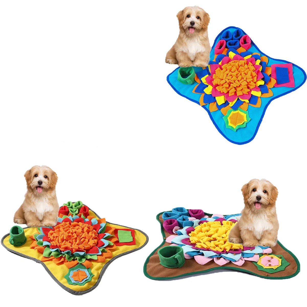 Tapis de fouille coloré pour chien