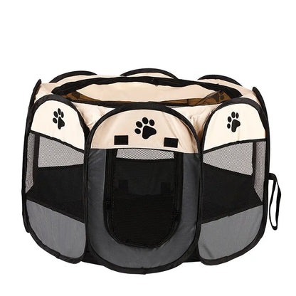 Parc intérieur pour chien pliable