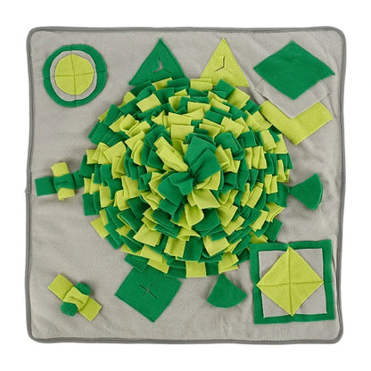 Tapis de reniflage lavable vert pour chien