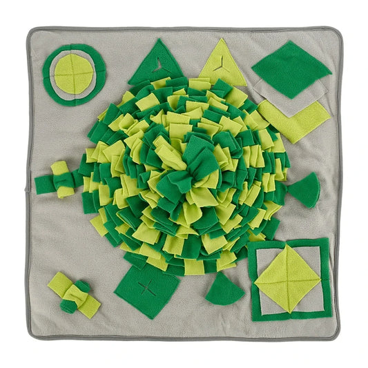 Tapis de reniflage lavable vert pour chien