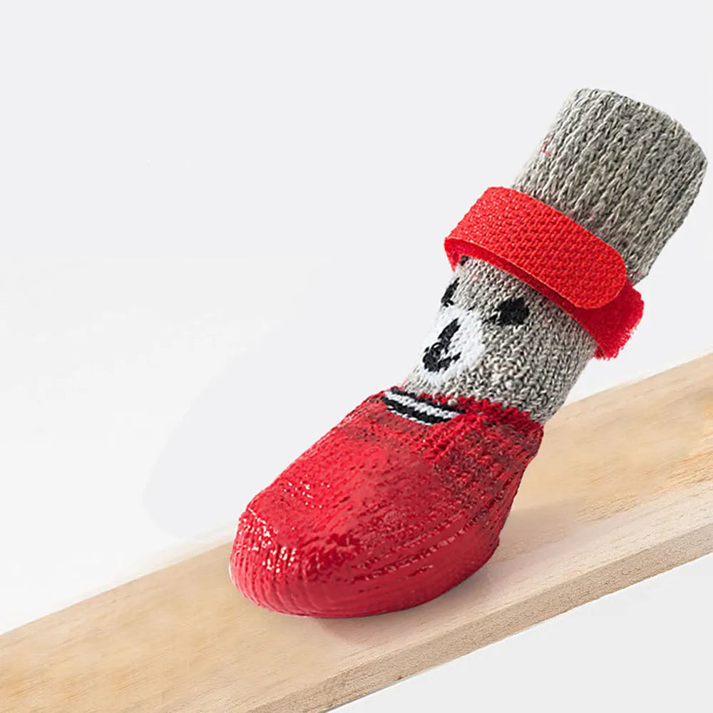 Chaussettes réglables colorées pour chien